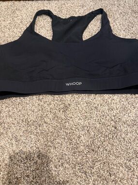 Whoop black sport bra size XL razor back